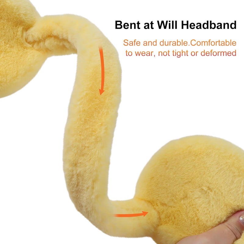 Pesaat Fluffy Ear Muff for Women Plush Earmuffs Kids Winter Earmuffs Girls Boys Cold Weather Ear Warmer - Image 4